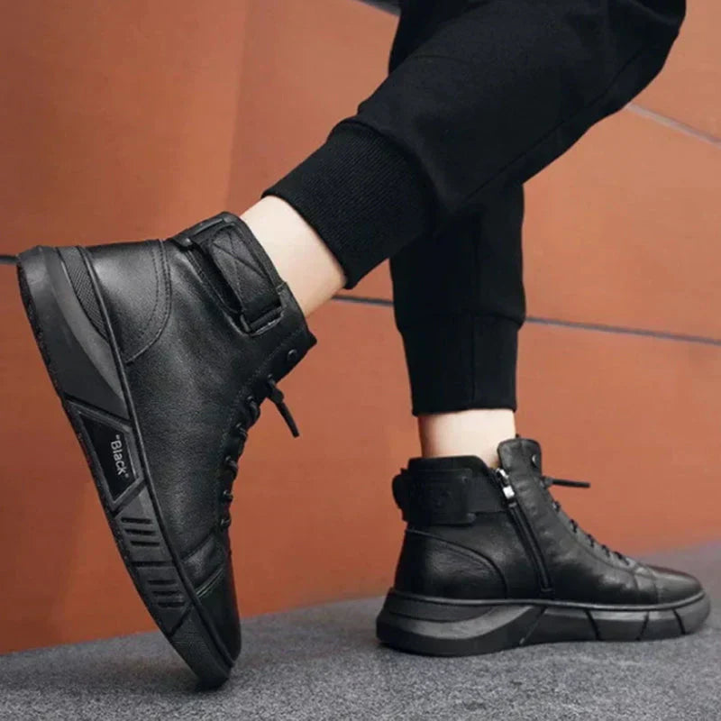 BURITI | BLACK HIGH-TOP BOOTS