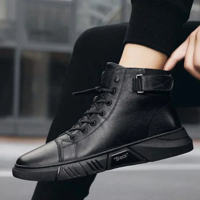 BURITI | BLACK HIGH-TOP BOOTS