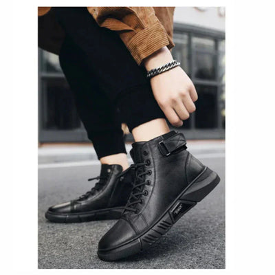 BURITI | BLACK HIGH-TOP BOOTS