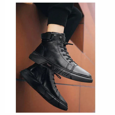 BURITI | BLACK HIGH-TOP BOOTS