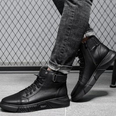 BURITI | BLACK HIGH-TOP BOOTS