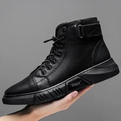 BURITI | BLACK HIGH-TOP BOOTS