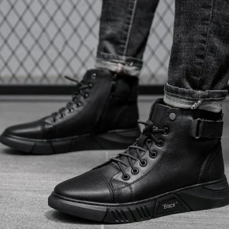 BURITI | BLACK HIGH-TOP BOOTS