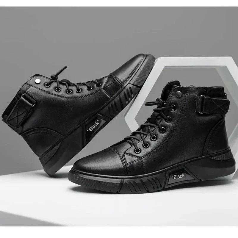 BURITI | BLACK HIGH-TOP BOOTS