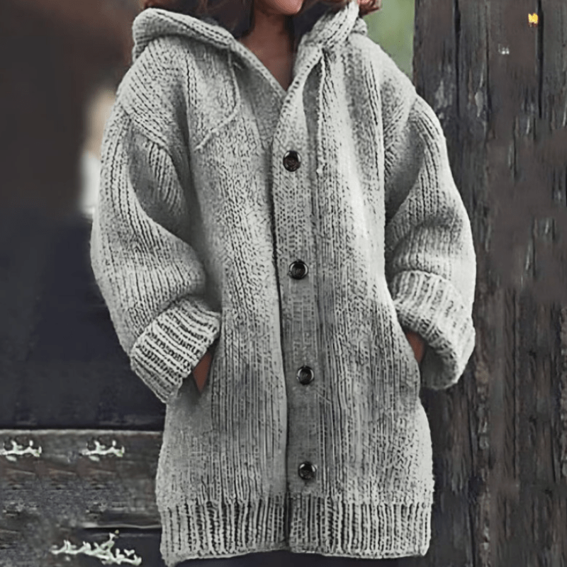 ESMERAY | COZY KNIT HOODIE