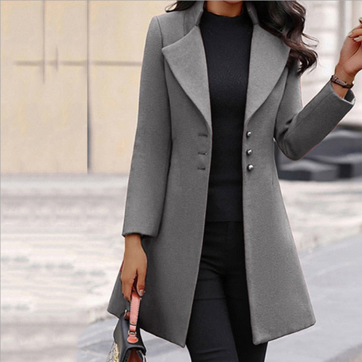 OCEAN | CHIC BUTTONED OVERCOAT