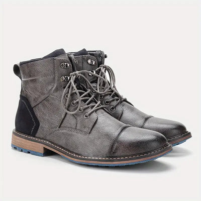 KAY | LEATHER MILITARY-INSPIRED BOOTS