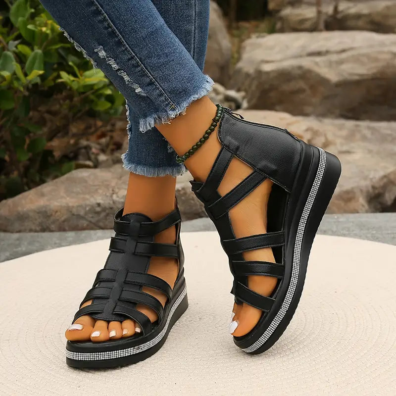 AURORA | CHIC WEDGE SANDALS