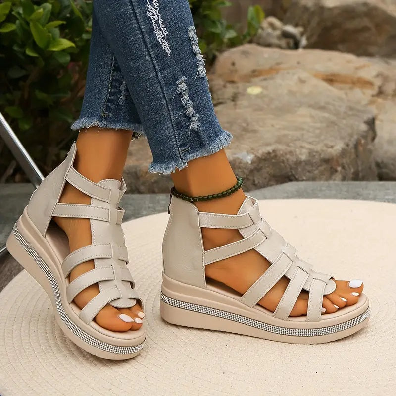 AURORA | CHIC WEDGE SANDALS