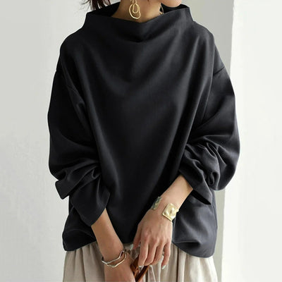 DELMIRA | ELEGANT DRAPE SWEATER