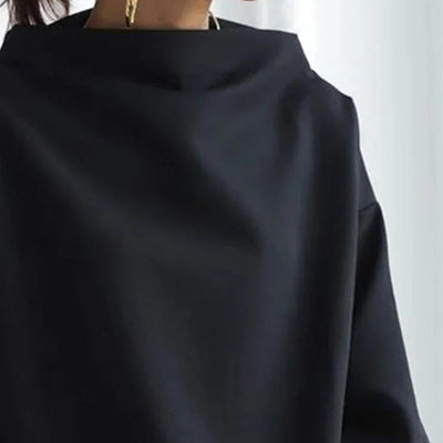 DELMIRA | ELEGANT DRAPE SWEATER