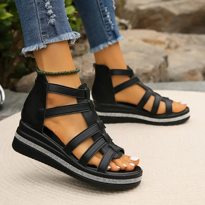 AURORA | CHIC WEDGE SANDALS