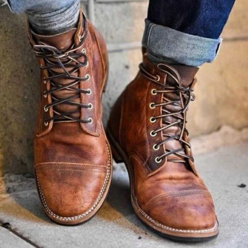 ELIO | LEATHER COMBAT BOOTS