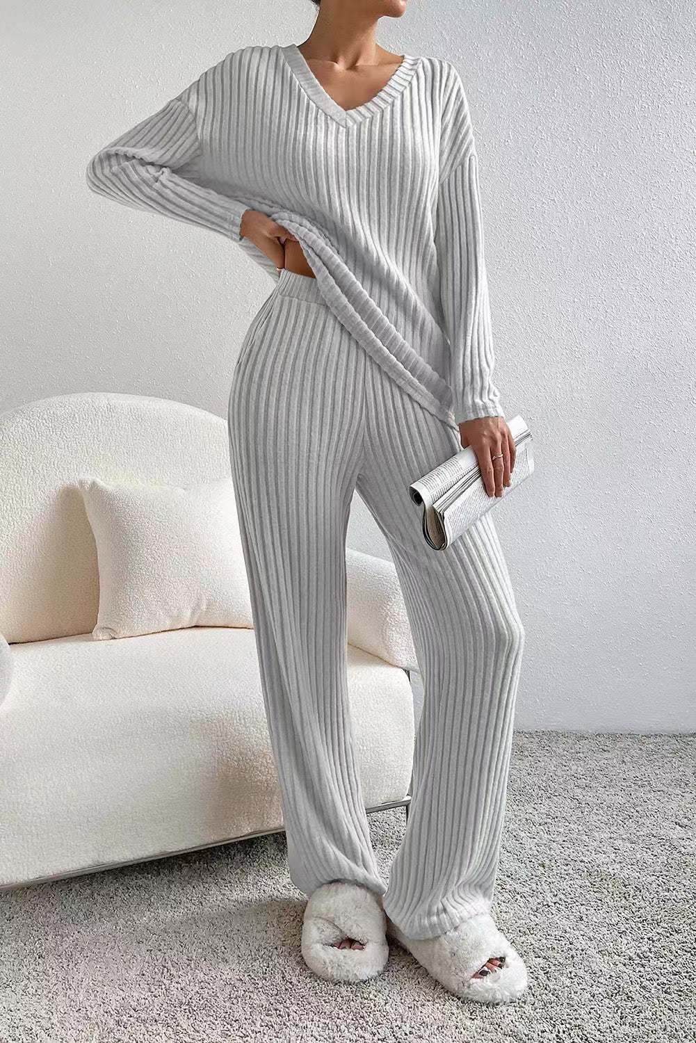 ELIZA | TEXTURED KNIT LOUNGE SET