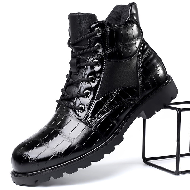 DOMINIC | CROCODILE LEATHER BOOTS