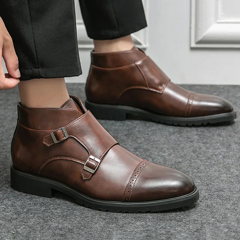 LOÉRA | LUXURY DOUBLE MONK STRAP BOOTS