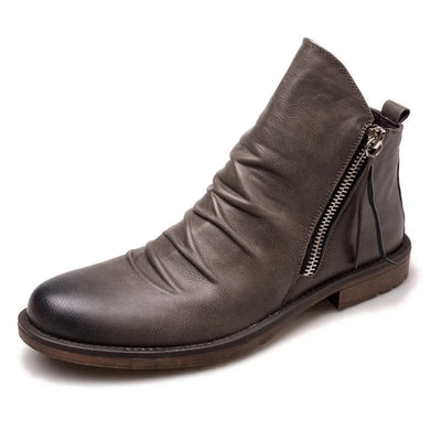 PELIGRA | LUXURY ZIP-UP LEATHER BOOTS