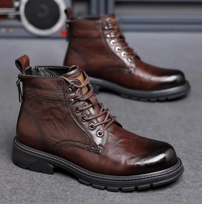 MAXENCE | LEATHER COMBAT BOOTS