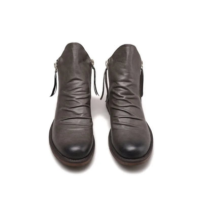 PELIGRA | LUXURY ZIP-UP LEATHER BOOTS