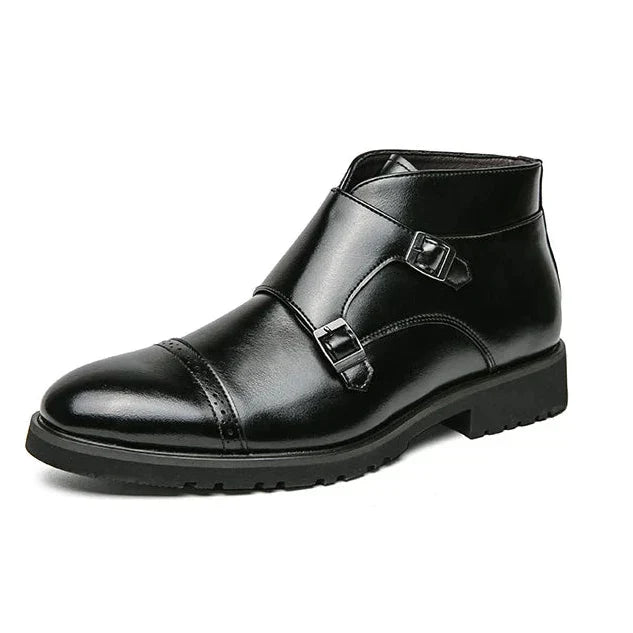 LOÉRA | LUXURY DOUBLE MONK STRAP BOOTS