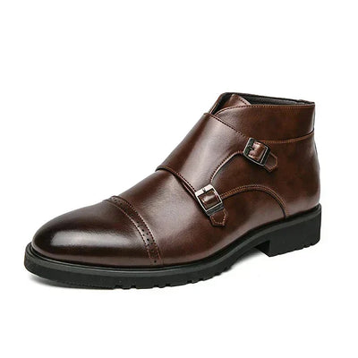 LOÉRA | LUXURY DOUBLE MONK STRAP BOOTS