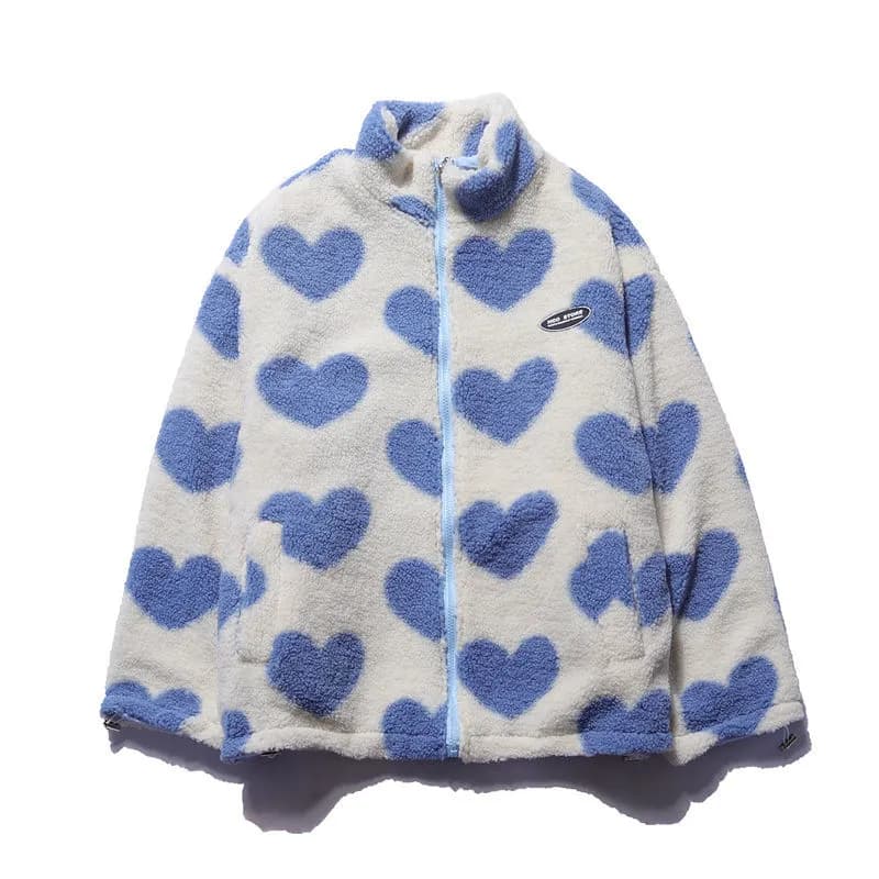 LILITH | HEART-EMBELLISHED REVERSIBLE JACKET