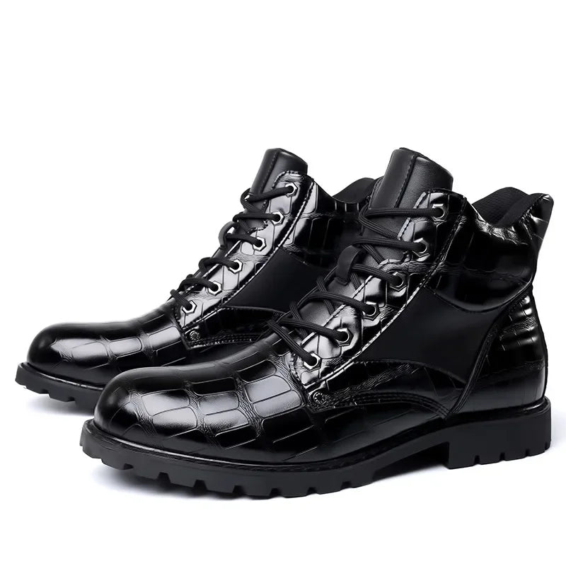 DOMINIC | CROCODILE LEATHER BOOTS