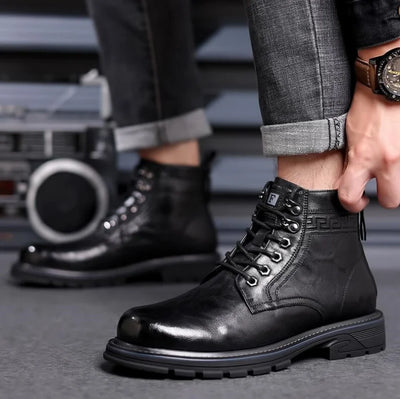 MAXENCE | LEATHER COMBAT BOOTS