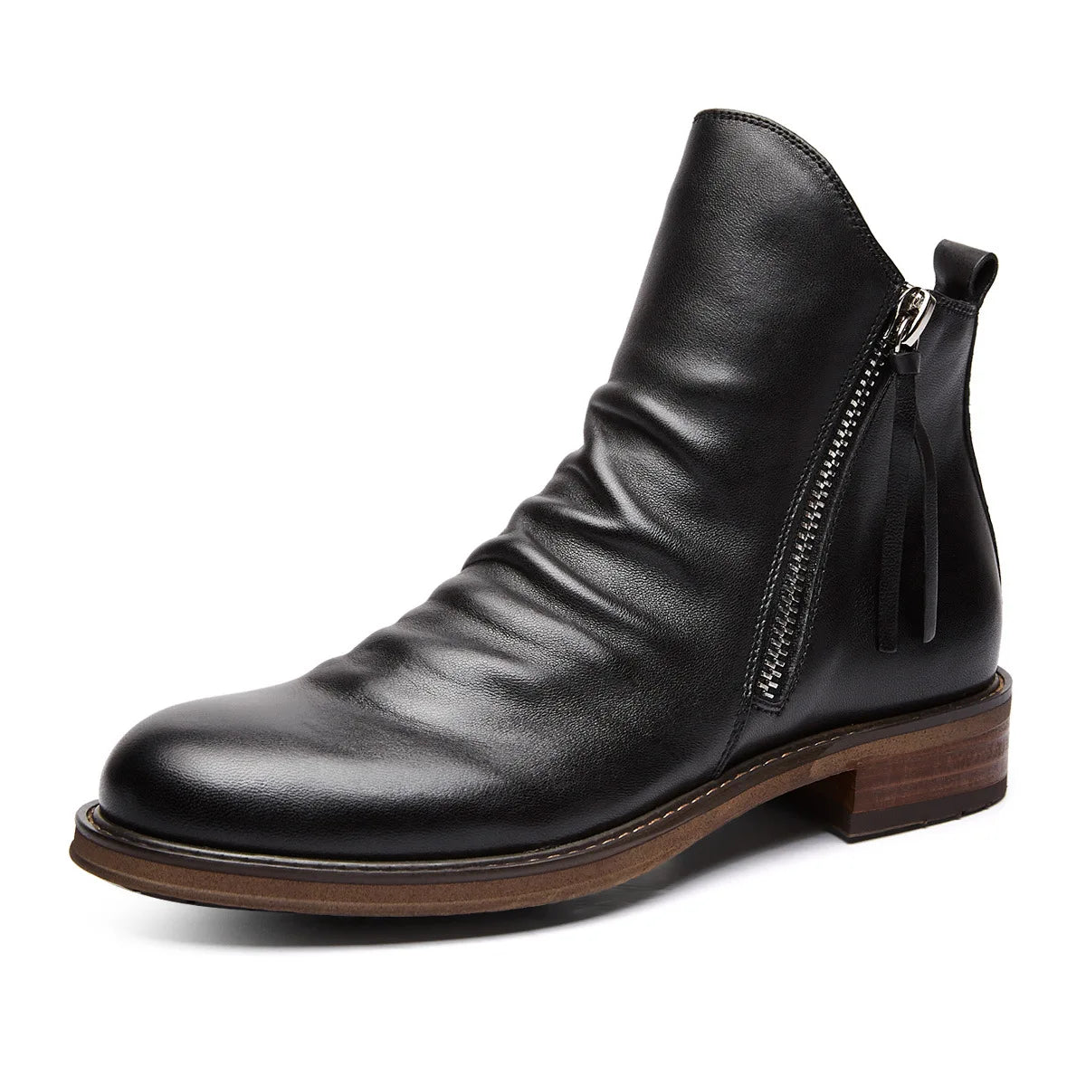 PELIGRA | LUXURY ZIP-UP LEATHER BOOTS