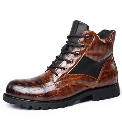 DOMINIC | CROCODILE LEATHER BOOTS