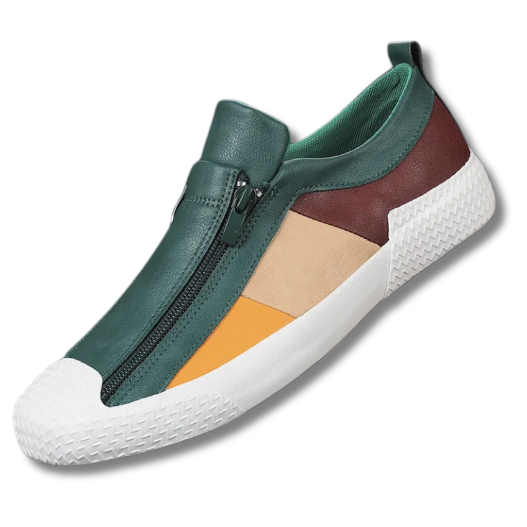 VIRELIO | MODERN ZIP-UP SNEAKERS WITH A VIBRANT EDGE