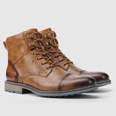 KAY | LEATHER MILITARY-INSPIRED BOOTS