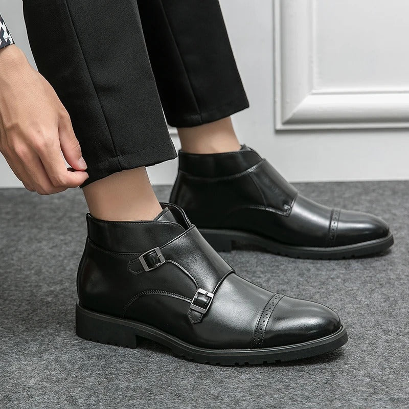 LOÉRA | LUXURY DOUBLE MONK STRAP BOOTS