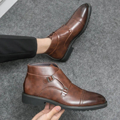 LOÉRA | LUXURY DOUBLE MONK STRAP BOOTS