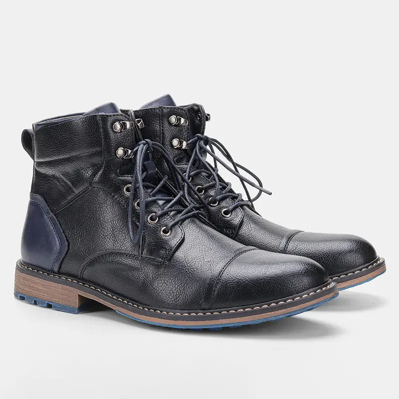 KAY | LEATHER MILITARY-INSPIRED BOOTS