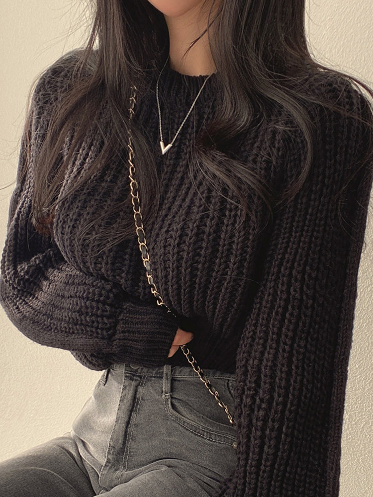 ZEPHYRIA | RIBBED KNIT SWEATER