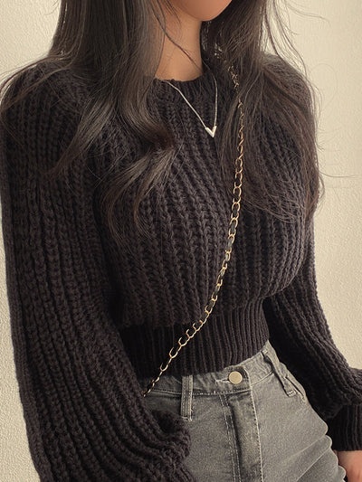 ZEPHYRIA | RIBBED KNIT SWEATER