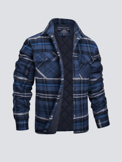 MAC | STRIPED FLANNEL JACKET