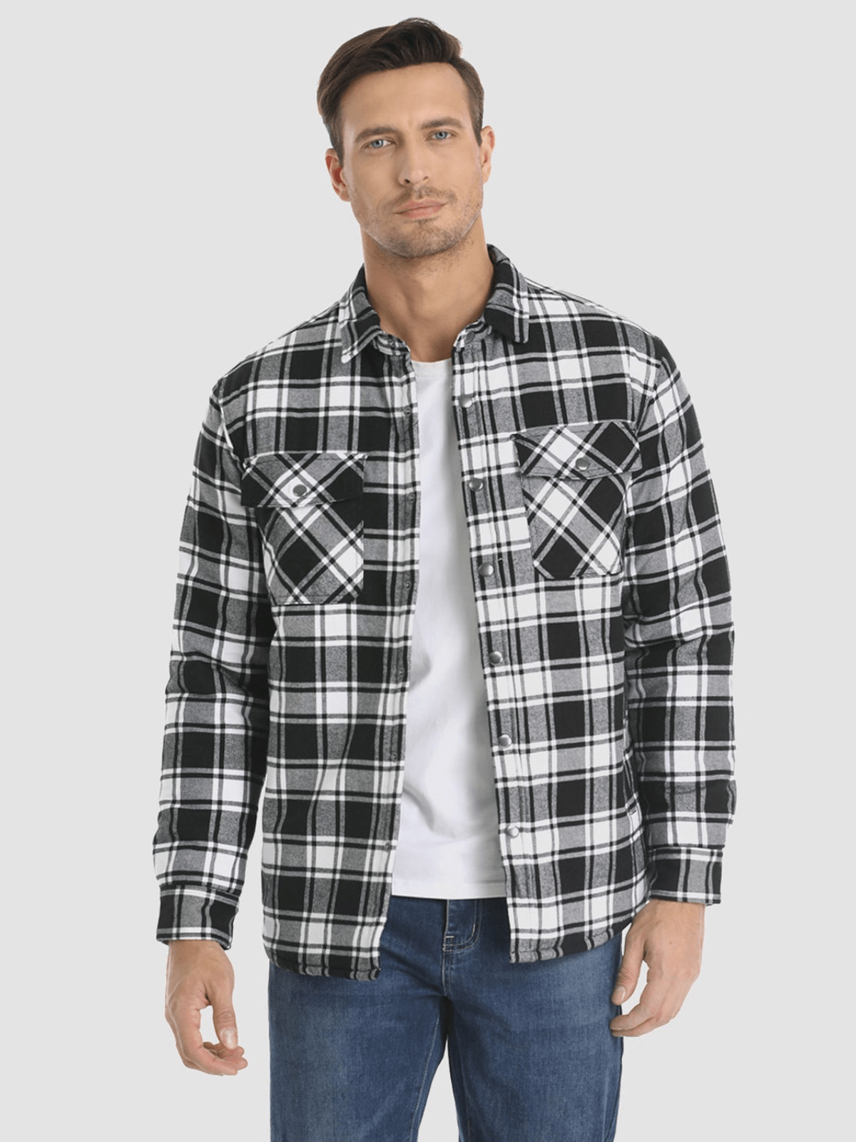 MAC | STRIPED FLANNEL JACKET