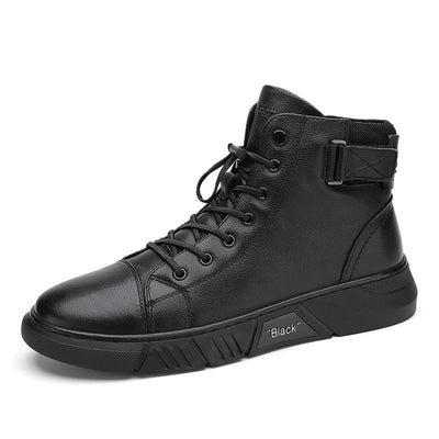 NUEVO | LEATHER HIGH-TOP SNEAKERS